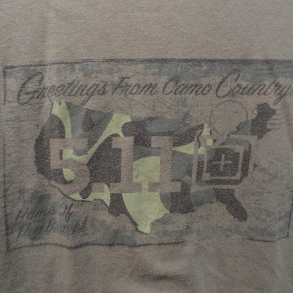 5.11 Tactical Welcome to camo country Air mail Graphics T~Gently worn - Picture 5 of 5